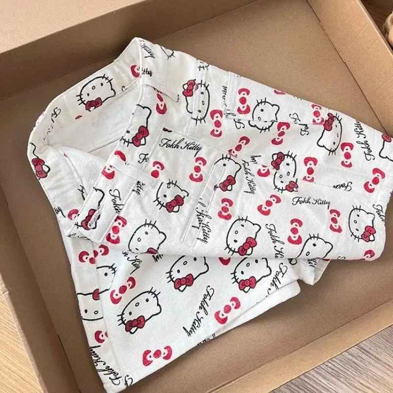 

Sanrio shorts cute hello kittys new style summer cartoon thin loose comfortable casual breathable girl kawaii high end gifts