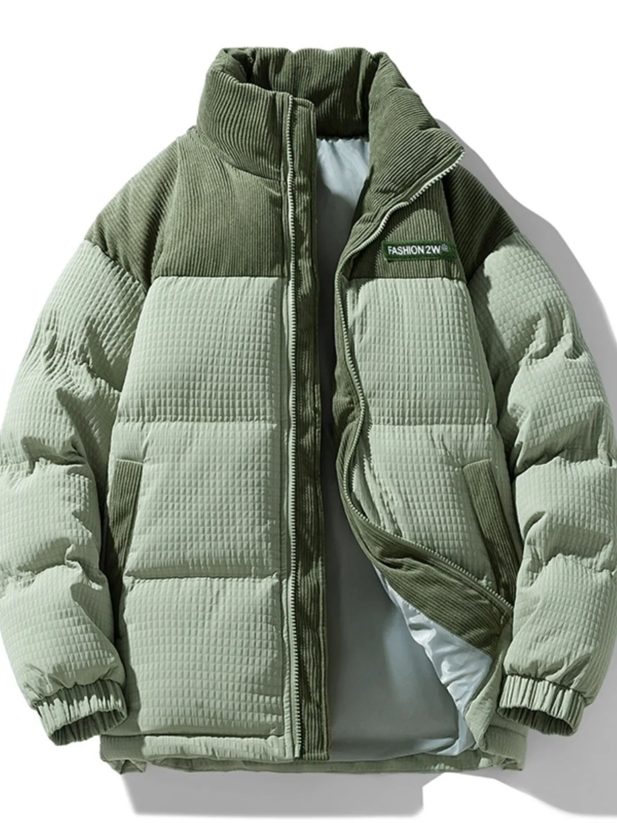 

Men's Winter Thiened down Cotton Jaet American Retro Stand Collar Coat Faionable Urban Sle Stand Fit Online Exclusive