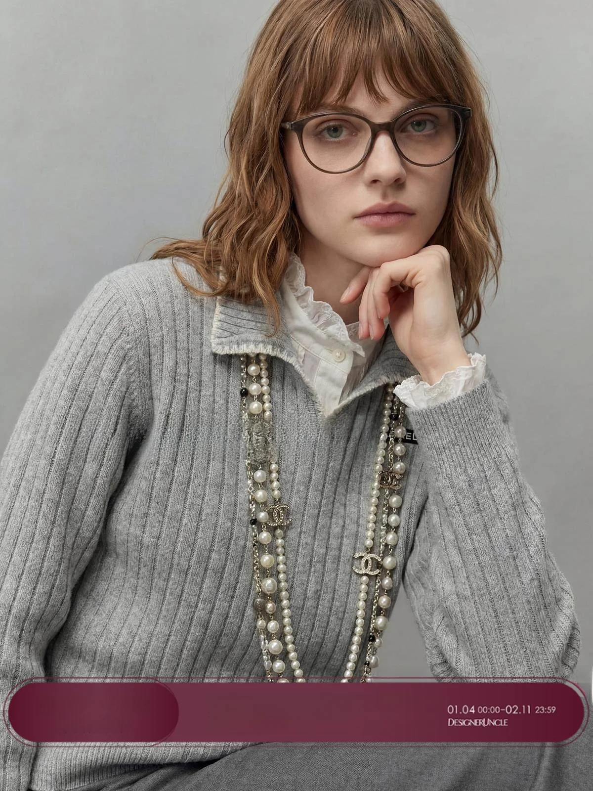 

Ele ey Floral T-irt Women's Loose Long Sve Comfortable Breathable Commute Friendly Uncle Knitted Top