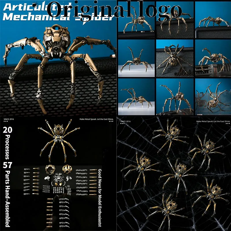 

Original logo Hot Sale Mechanical Spider Collect Removable Desktop Decorations Fit Display The Gifts And Study Room Ornaments