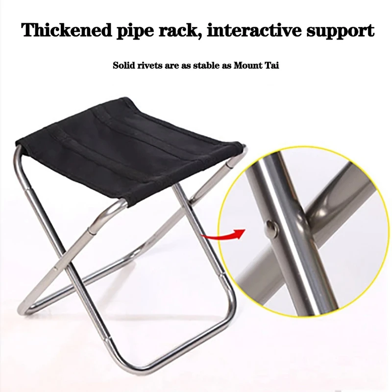 Hot Folding Small Stool Bench Stool Portable Outdoor Camping Chair Fishing Chair Ultra Light Travel Chair Beach Chair