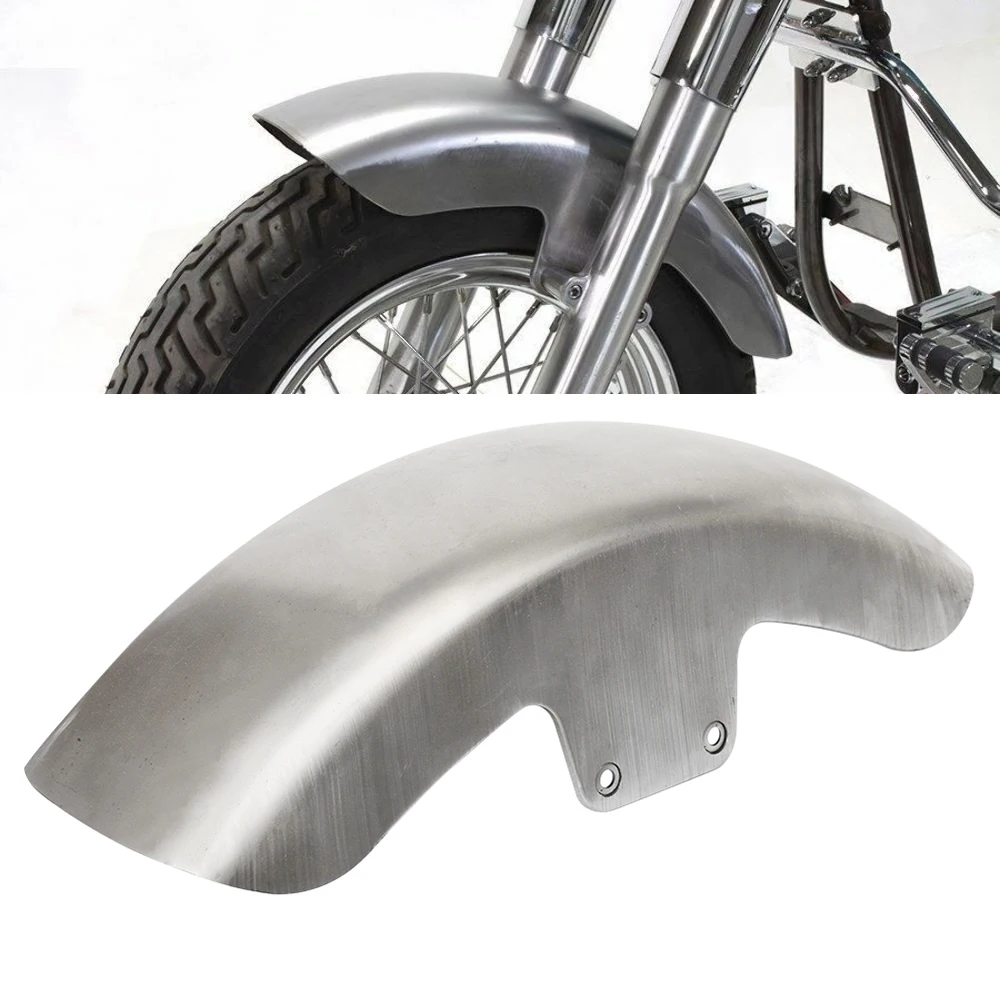 Motorcycle Unpaint Steel Raw Front Fender Mudguard Cover Protector For Harley Softail Slim FLS Bobber Custom 2012-2017