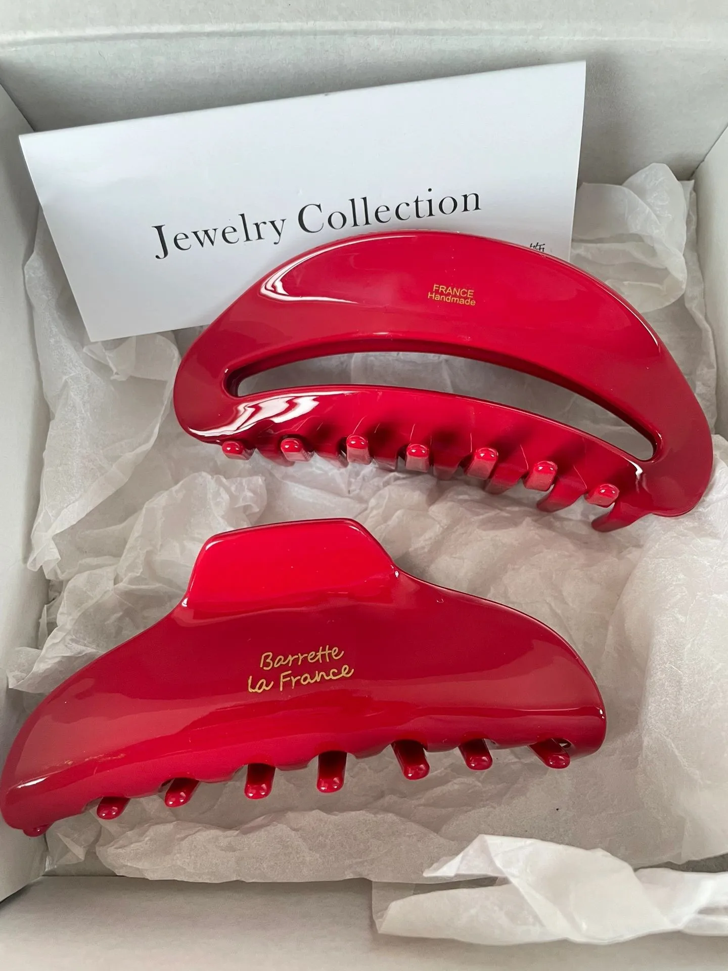 Jepit Rambut Ukuran Besar 10cm Bahan Asetat Merah Aksesoris Rambut untuk Anak Perempuan dan Wanita Hiasan Kepala Fashion Gaya Rambut Penataan Rambut