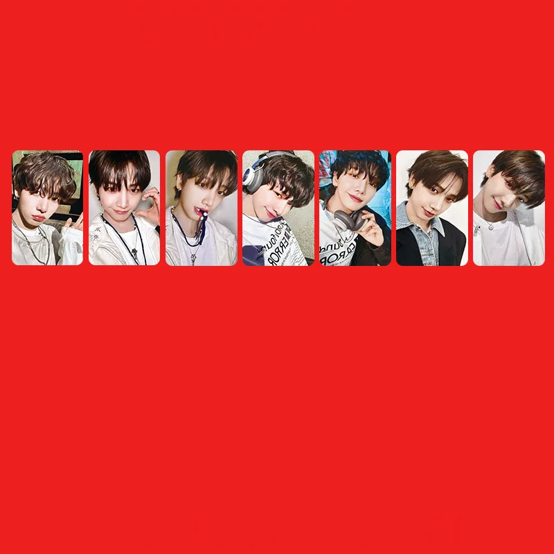 Kpop SUNGHO 7Pcs/set Personal LOMO Card Double-sided Postcards ZHANGHAO HANBIN TAERAE WOONHAK JAEHYUN Fans Collectible Gift Card