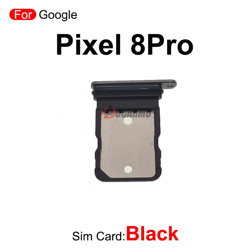 Slot para cartão SIM preto para google pixel 8 e 8pro, bandeja sim, peças de reposição