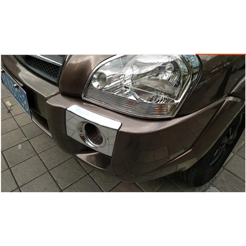 for Hyundai Tucson 2005 2006 2007- 2010 2012 fog lamp frame fog lamp cover fog lamp decoration for pajero sport accessories