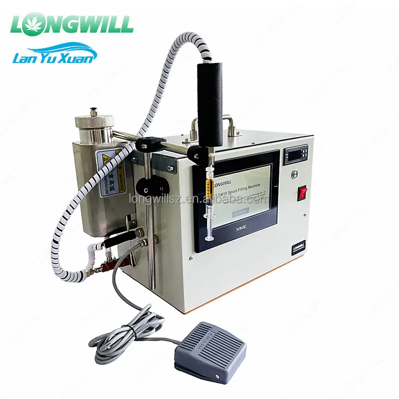 1ml 2ml Portable Thread Filling Machine 510 Manual Small Bottle Liquid Tincture Thick Oil Cart Filling And Capping Machine