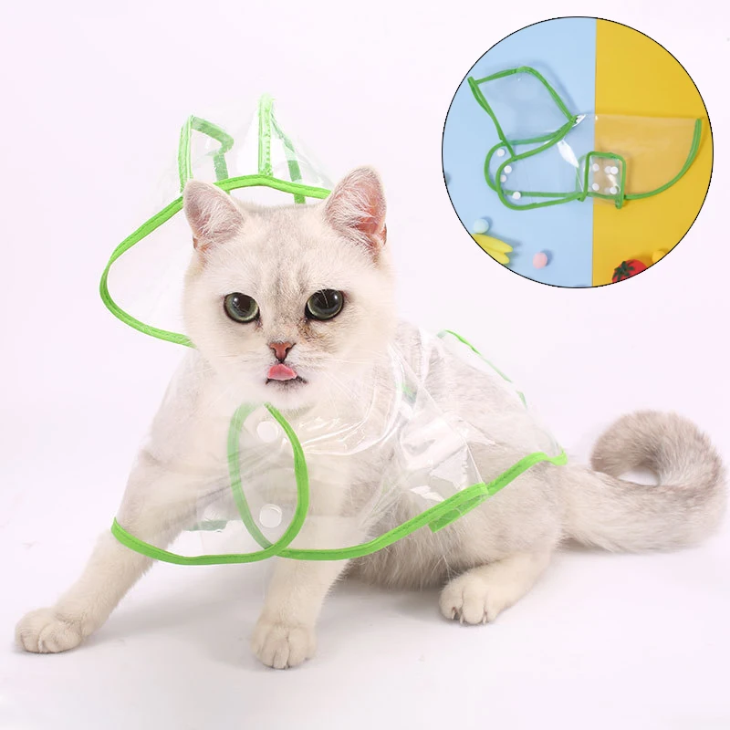 Impermeable para Gatos Sphynx, Ropa Impermeable para Mascotas, Poncho para Gatitos Garfield, Capa de Lluvia para Mascotas