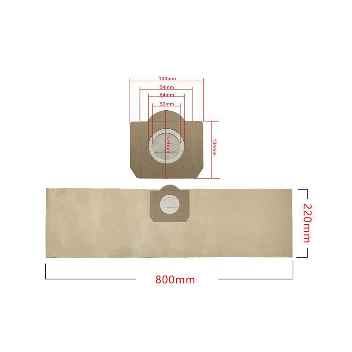 Sacchetti della polvere di carta per WD3 WD3300 MV3 SE4001 SE4002 6.959-130 A2200 A2500 A2600 A2900 sacchetti della spazzatura per aspirapolvere