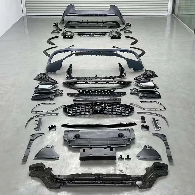 PP Plastic for Gle 450 Front Rear Bumper Body Kit GLE63 Style for W167 Gle 350 4matic Parts