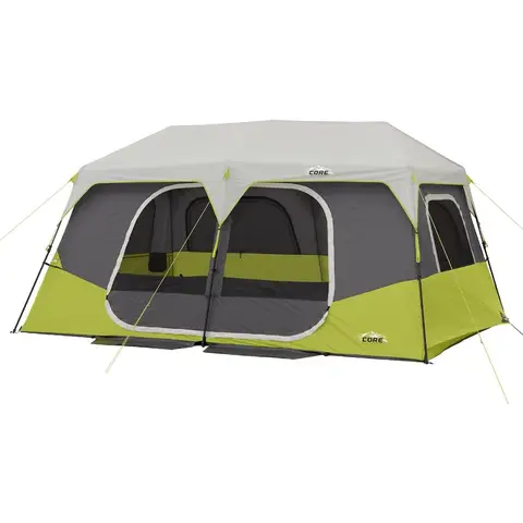 Instant Cabin Tents for Family Car Camping: 6 Person 9 Person 10 Person 12 Person MultiRoom PopUp Design with Builtin Storage P