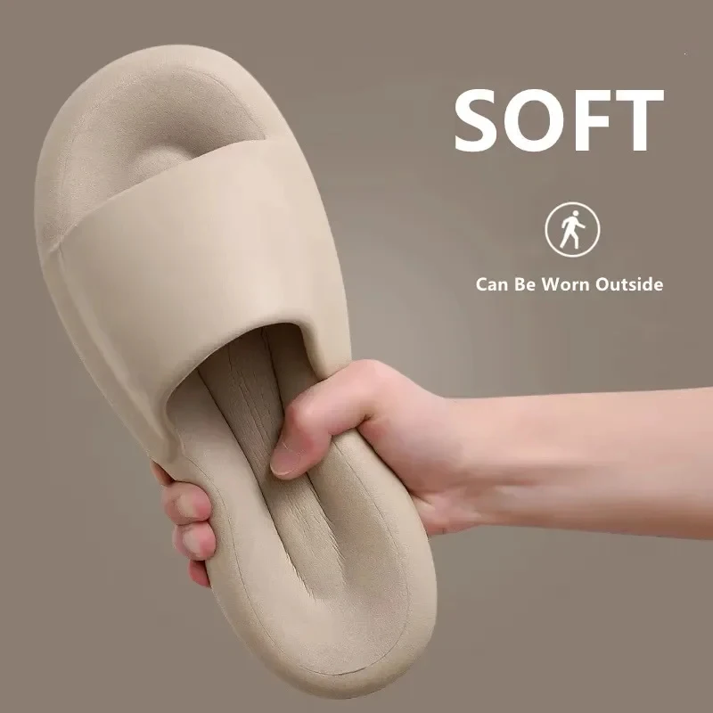 

Soft Cloud Slippers For Women Non-Slip Cozy Open Toe House Slides Lightweight Breathable Indoor Outdoor Bathroom Shoes