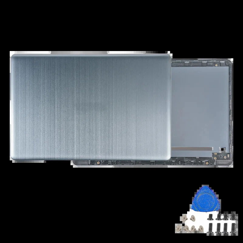 Metal Case For N580 N580G X580V N580V N580VD X580VE X580VD N580VE LCD BACK Cover/Bezel Hinges Replacement Gold/Gray