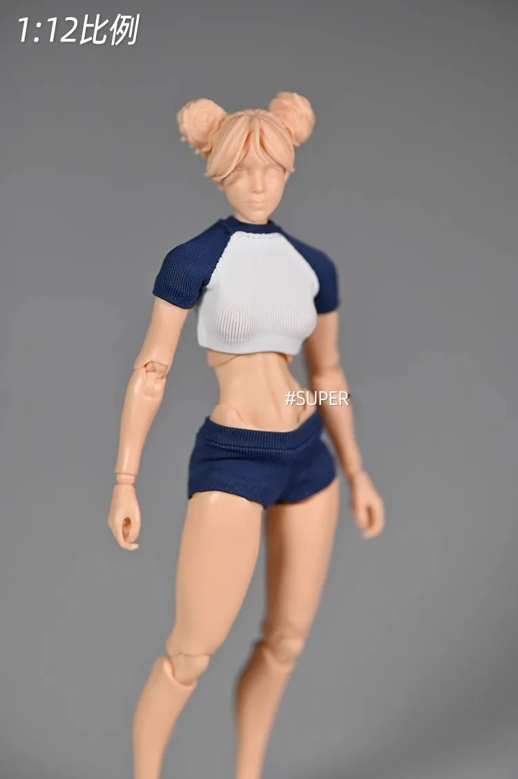 1/12 Soldat Kleidung Zubehör Yoga Sport T-shirt Shorts Modell Spielzeug Für 6'' Action Figur Körper Auf Lager