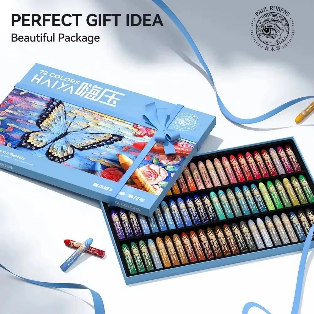 

PAUL RUBENS Художник Набор масляной пастели Профессиональная живопись Рисунок Граффити Художественные мелки Моющиеся круглые нетоксичные палочки