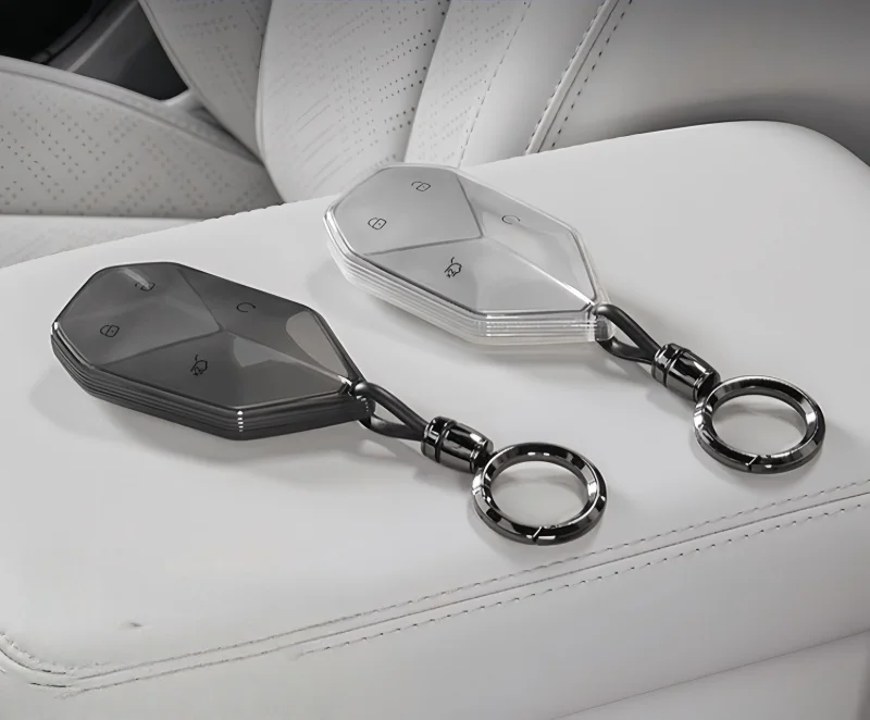 Transparent TPU Car Key Case for BYD Leopard 5/8 - Anti-Drop - Image 3