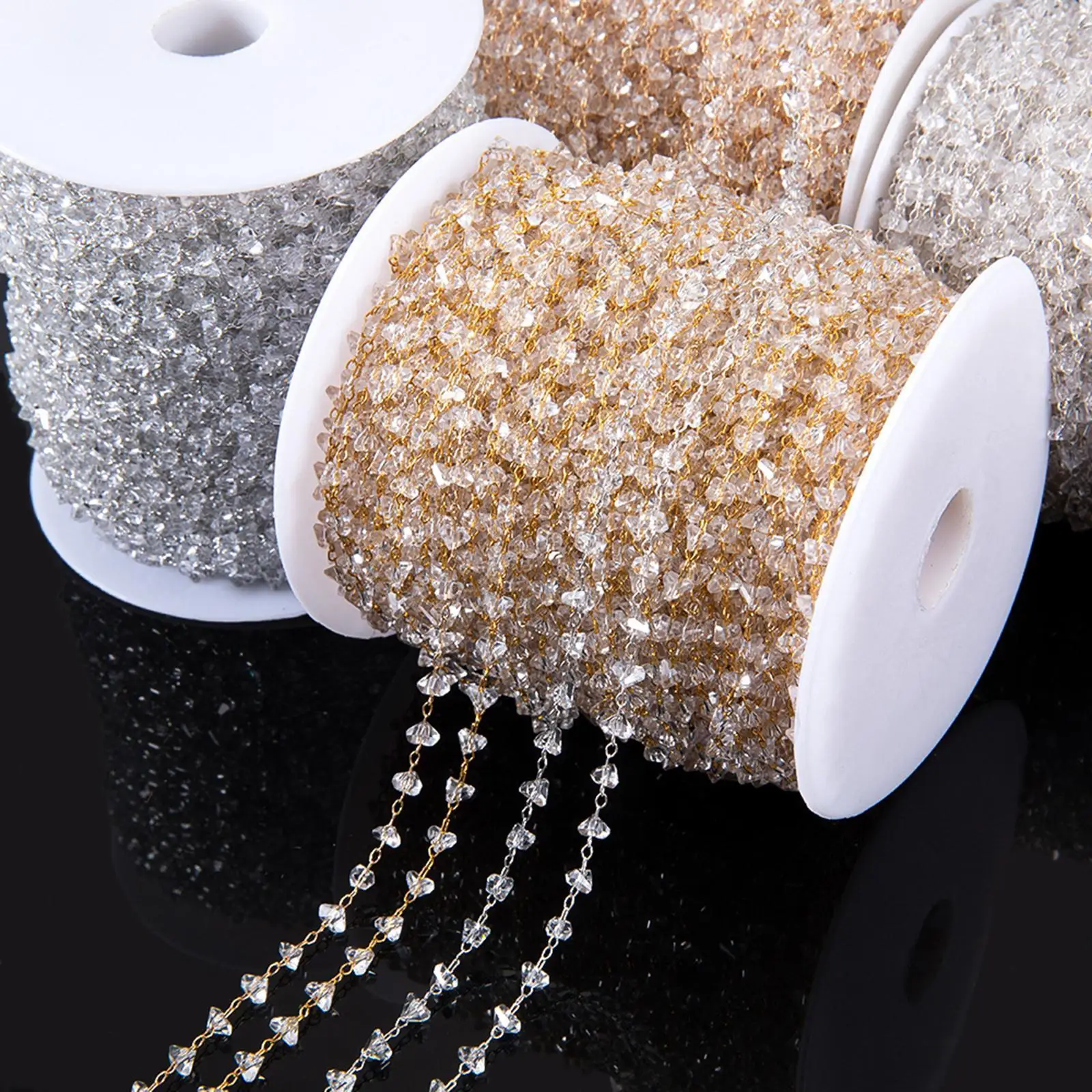Beads Chain Handmade Portable Accessories Creative for Jewelry Making Jewelry Chain for Sewing Bracelet Ornament DIY Necklace
