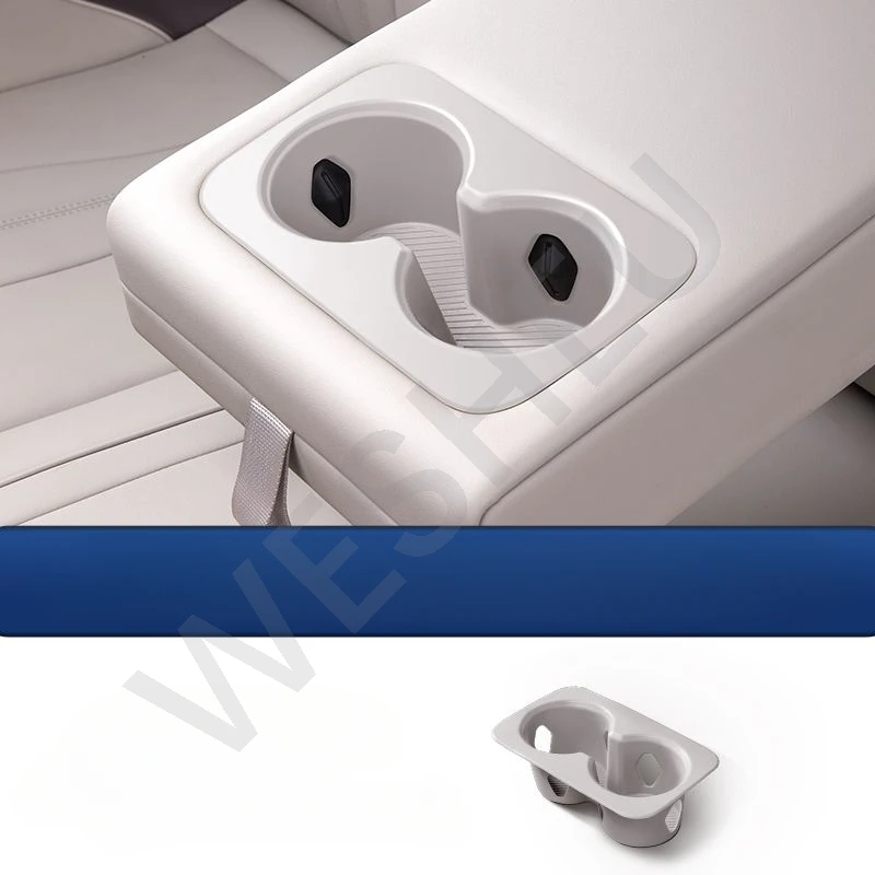 Geeignet für BYD Seal U Sealion 6 Song Plus DMI 2024 2025, hinterer Abtropfbecher-Aufbewahrungsbox, weicher Gummibecherhalter-Zubehör. – Detail 6