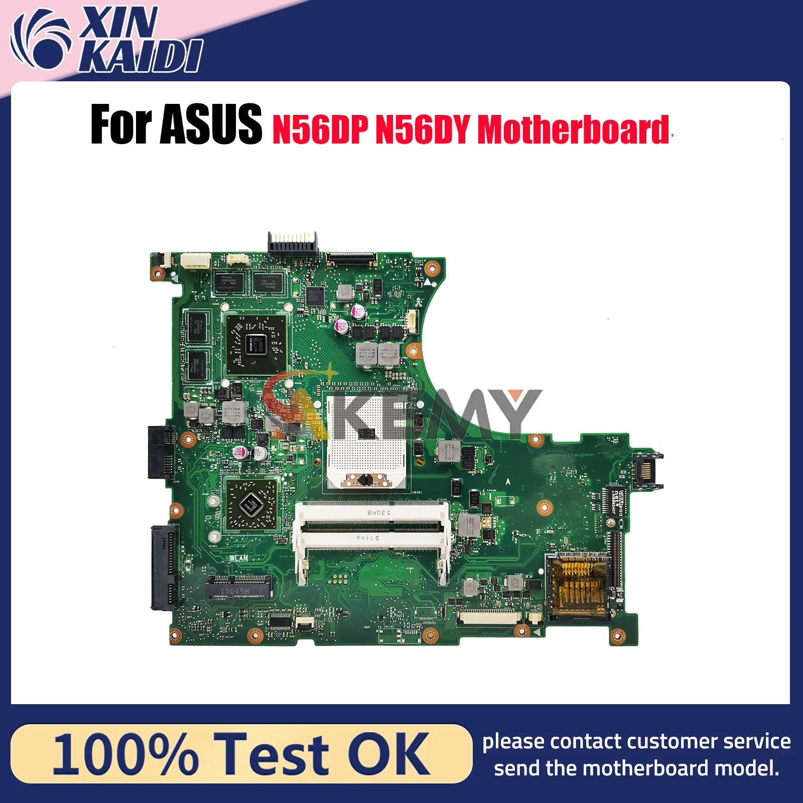 

N56DY Laptop Motherboard For ASUS N56DY N56D N56DP Notebook Mainboard This item is in stock 100% tests OK fast shipping