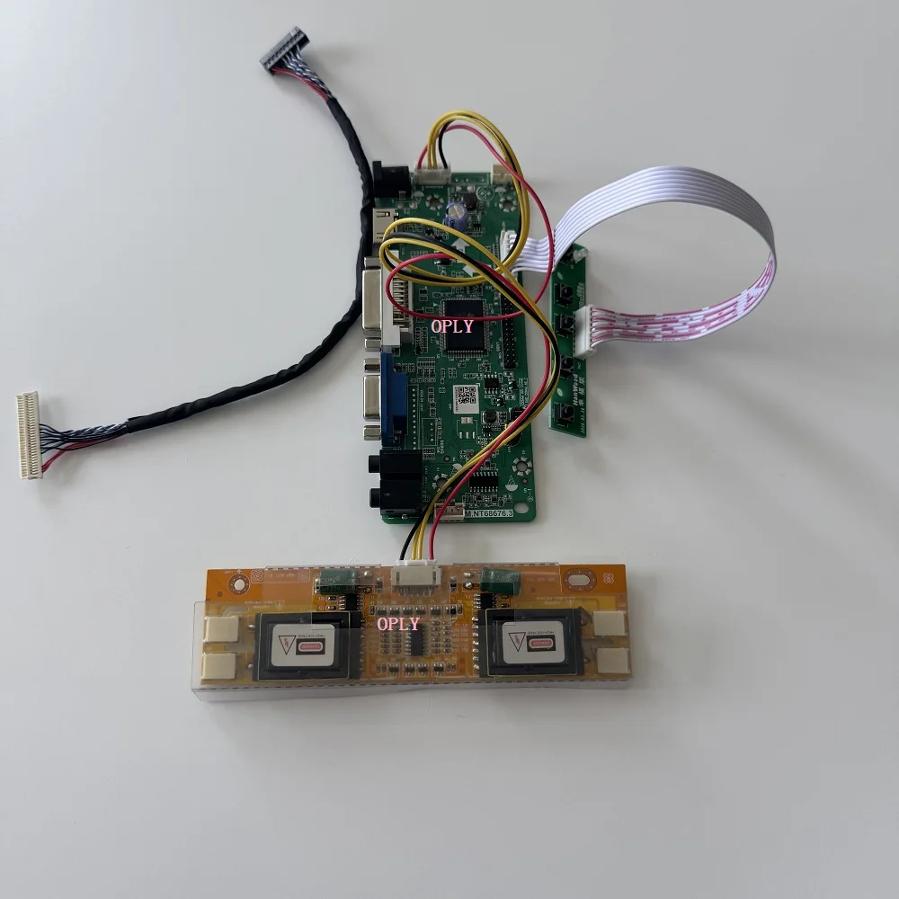 

Комплект для LM230WF1 LVDS 4 лампы 23 дюйма 1920X1080 30-контактный VGA DVI M.NT68676 DIY драйвер экран панель плата контроллера
