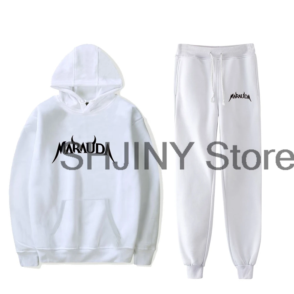 Marauda Merch 2024 Tour Hoodie Jogger Pants Two Piece Set Sweatshirts+Sweatpants Women Men's Set