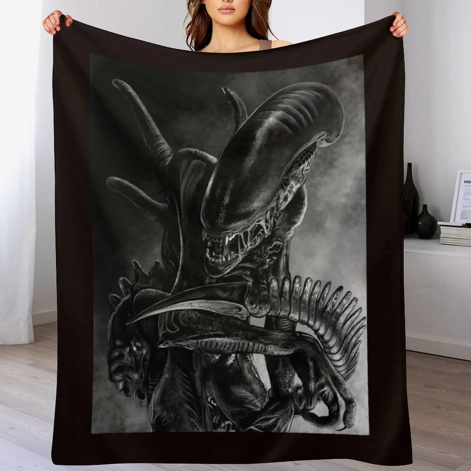 

Xenomorph Throw Blanket Large Bed covers for babies christmas gifts Blankets
