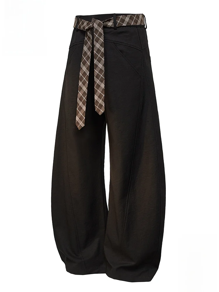 

PaulFrank Men's Casual Pants Spring Vintage Loose Straight Leg Bend Knife West Pants Casual Leisure Trousers