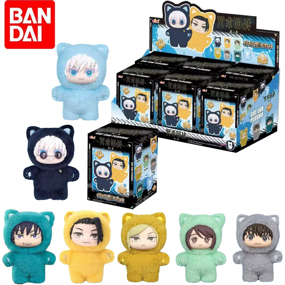 

Bandai Jujutsu Kaisen Cat Paradise Party Blind Box — случайная аниме-фигурка Kawaii, коллекционные игрушки, подарок для детей и фанатов аниме