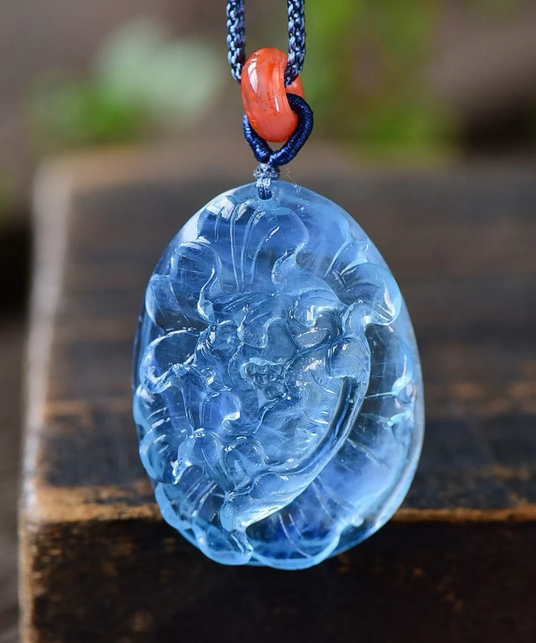 

Natural Blue Aquamarine Quartz Pendant Brazil Flower 36.6/27/10mm Women 925 Sterling Silver Aquamarine Deep Blue Necklace AAAAA