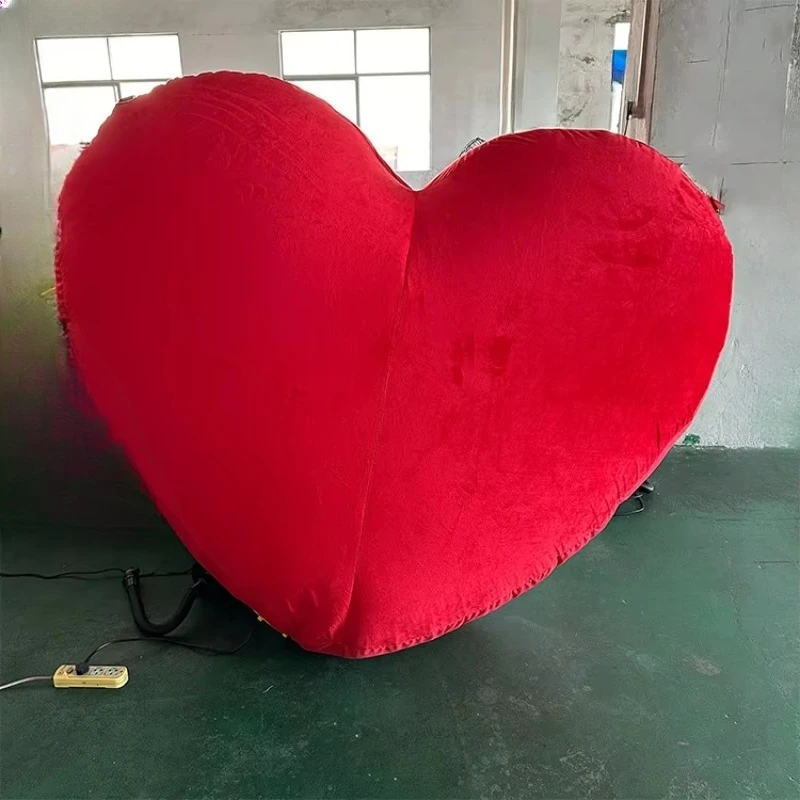 Hanging giant looking for love wedding party inflatable plush love ball custom size color logo
