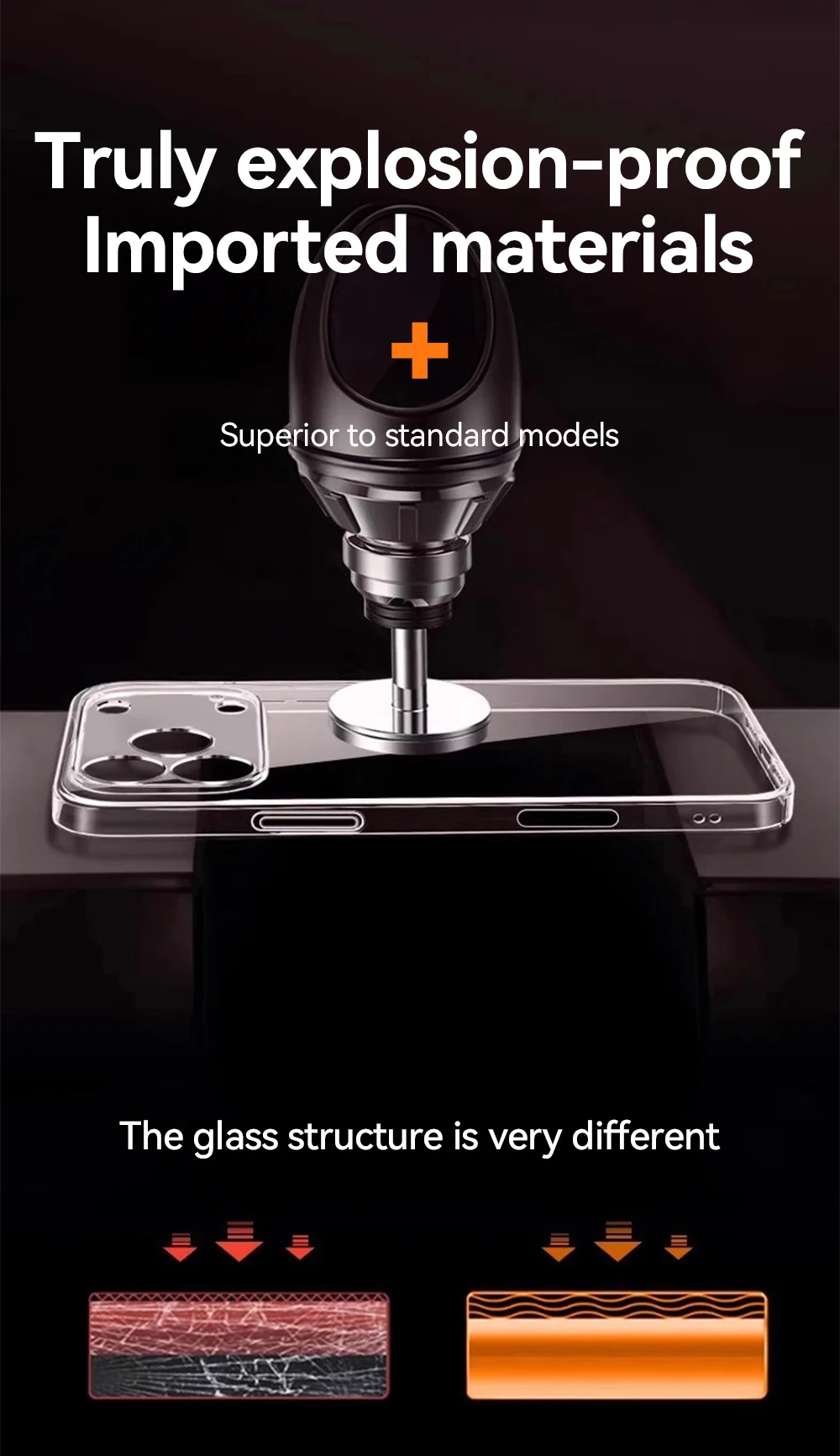 Joyroom Clear Case für iPhone 17 Pro Max, Anti-Drop, transparente Abdeckung, vergilbungsfrei, stoßfest, ultradünn, Displayschutz – Detail 6