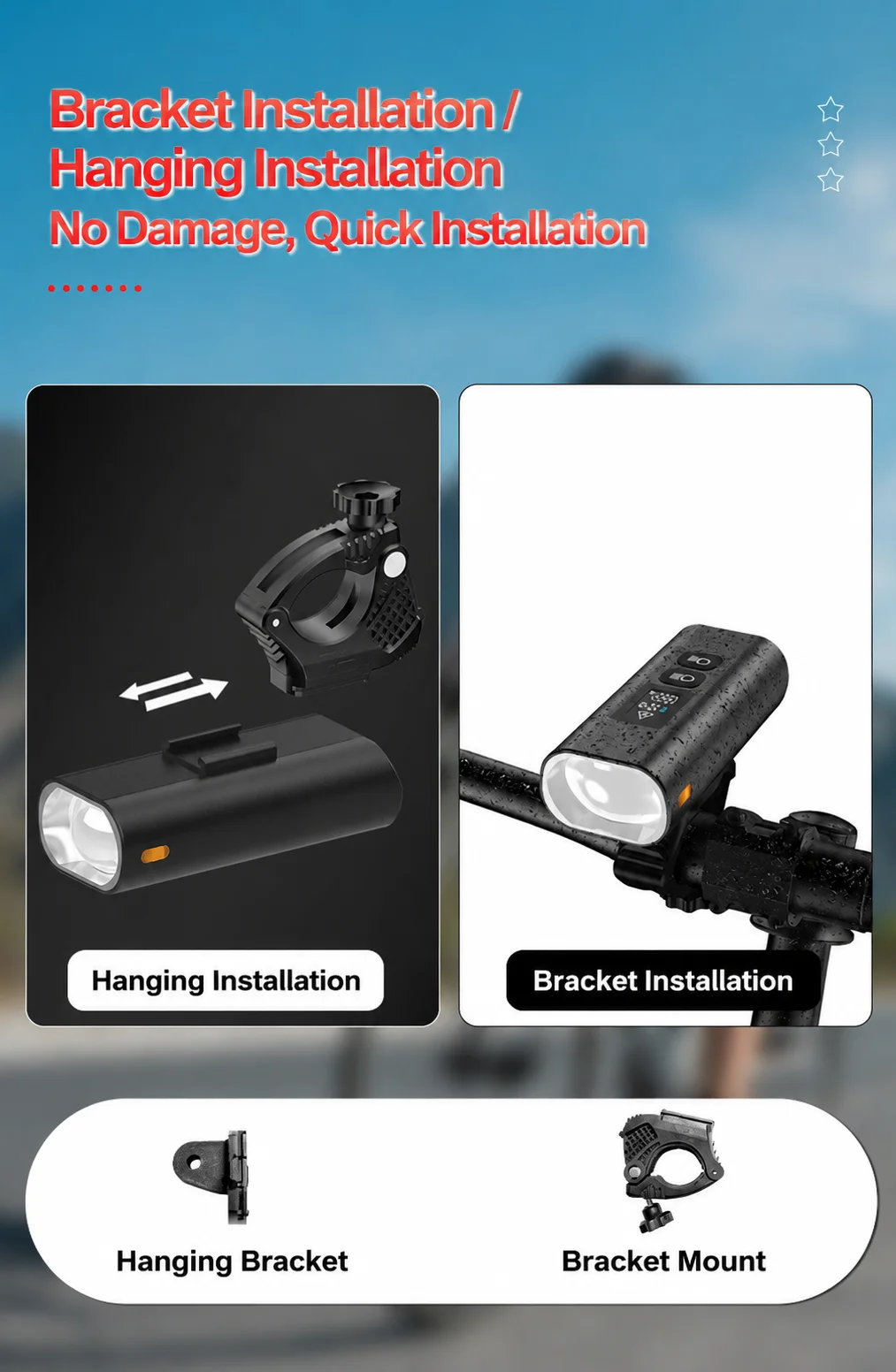 高ルーメンアルミ合金製自転車ライト、カットオフラインLCDデ - Rechargeable Bicycle Headlight 1000 Lumen のレビューと価格