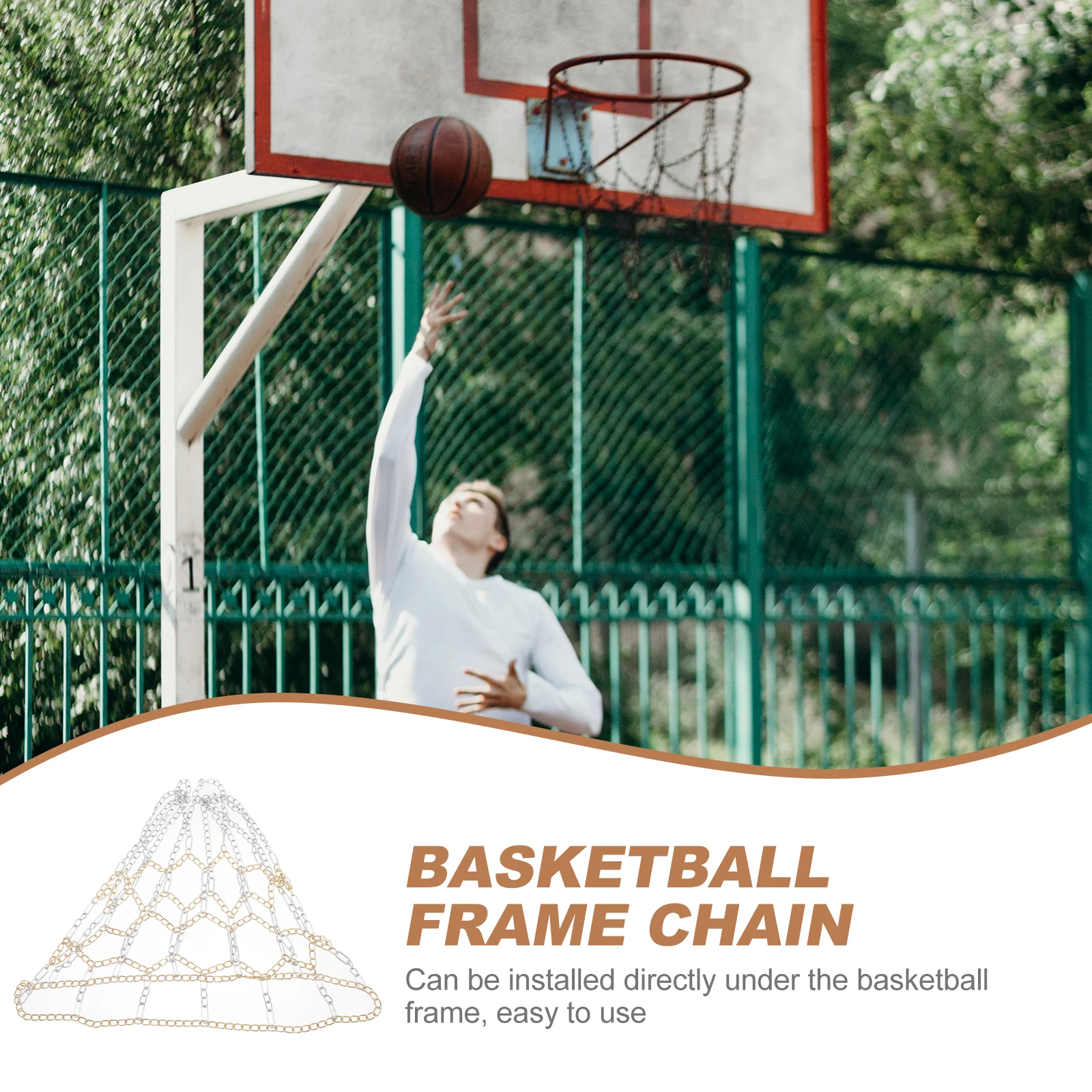 

Basketball Net Bag Rod Hoop Sports and Entertainment Portable Goal Basketballnet Chain Outdoor Indoor Mini
