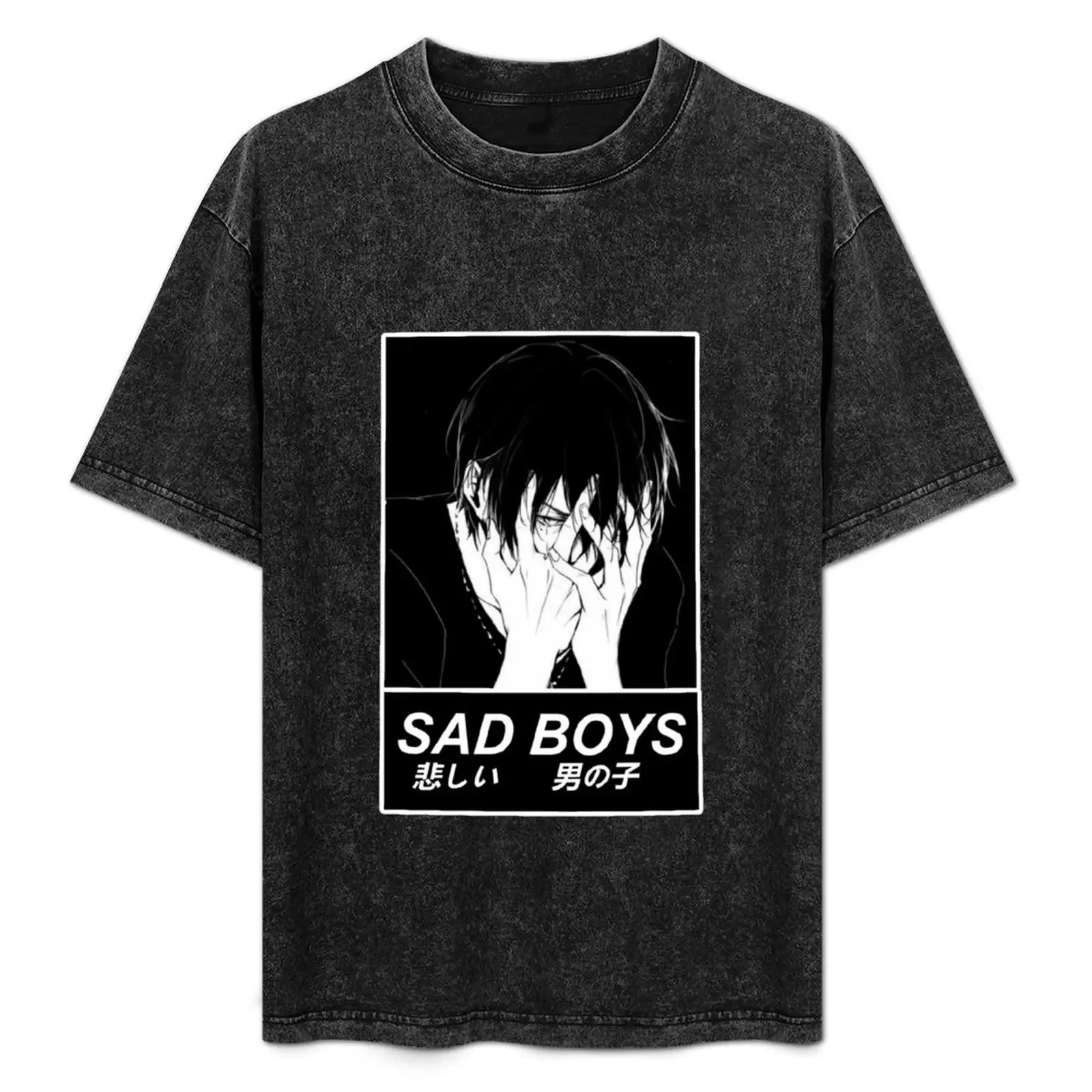 

SAD BOYS - SAD JAPANESE ANIME AESTHETIC T-Shirt summer top clothes custom t-shirts mens shirts graphic tee