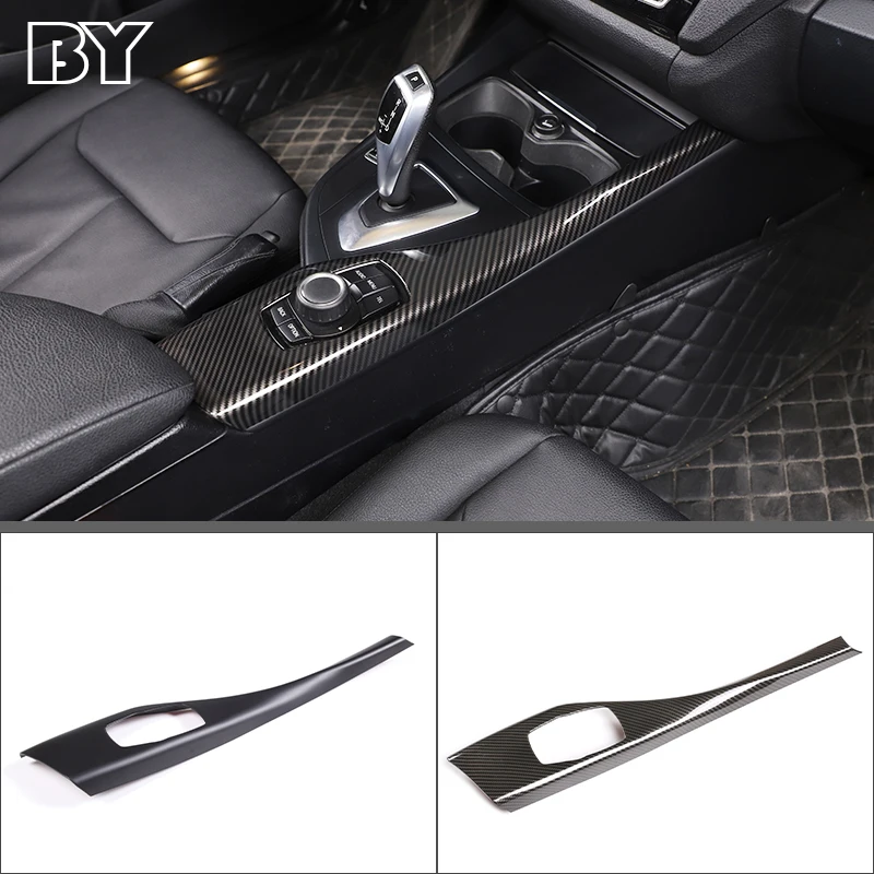 

Carbon Fiber Central Control Multimedia Decorative Panel Cover Sticker For BMW 1 2 Series F20 F21 F22 F23 Car Accessories 12-18