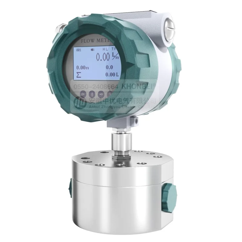 I Circular Gear Micro Liquid Flowmeter Hydraulic Diesel Strong Acid-Base  Frozen Liquid Metering Meter RS485 Glue