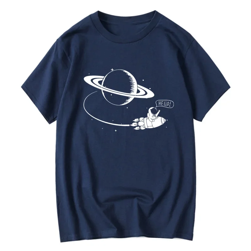 

Men's High Quality Cotton Short Sleeve Space Print Summer Men T Shirt Casual Loost O-neck Tshirt Cool T-shirt Male Men Tee Shirt