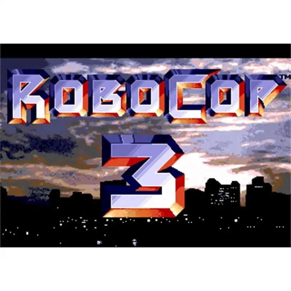 بطاقة ألعاب RoboCop 3 Region Free 16Bit MD لمحرك Sega Mega لـ Genesis
