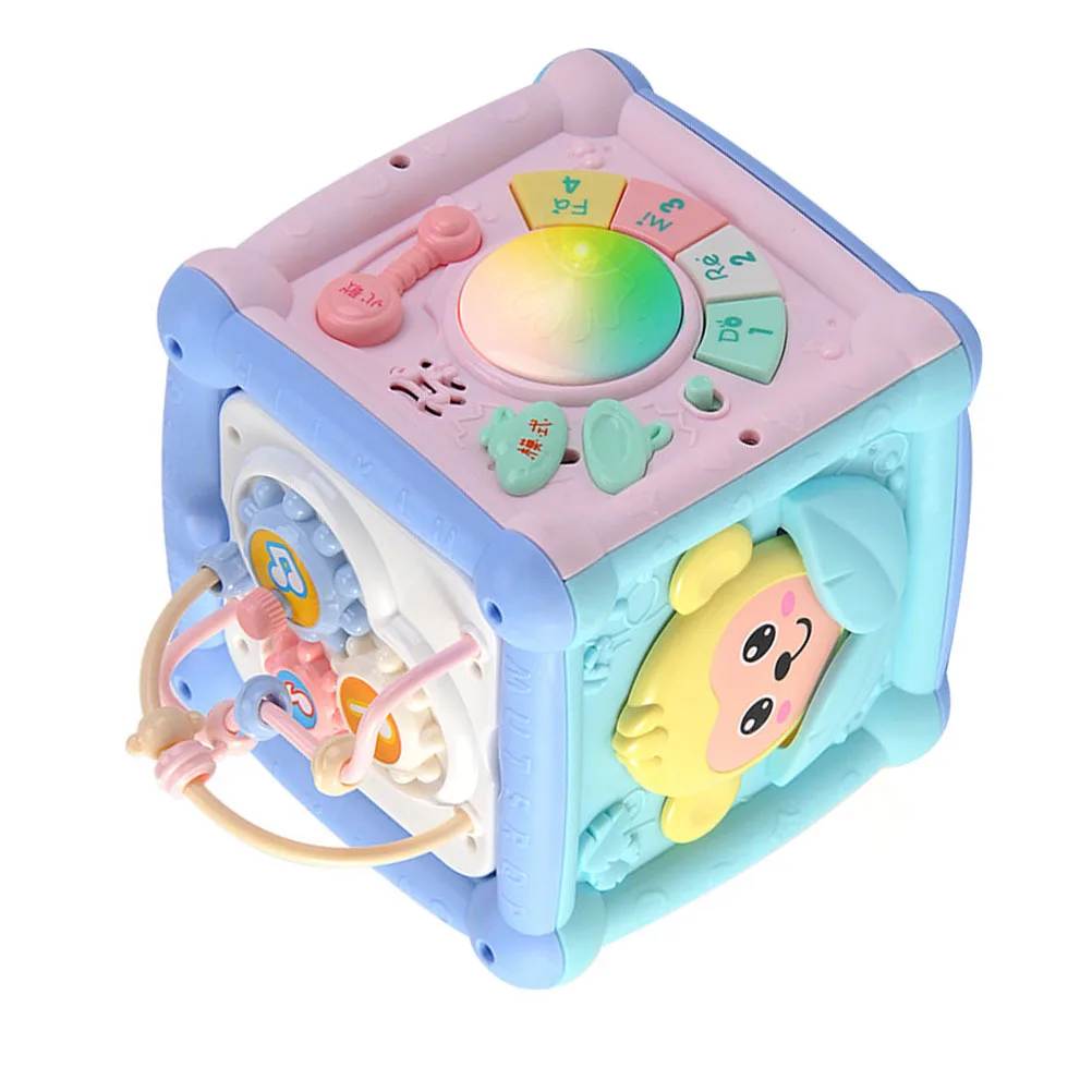 

1Pcs Six-Sided Music Hand Drum Multifunctional Learning Plaything Educational Game for Toddlers Kids Development