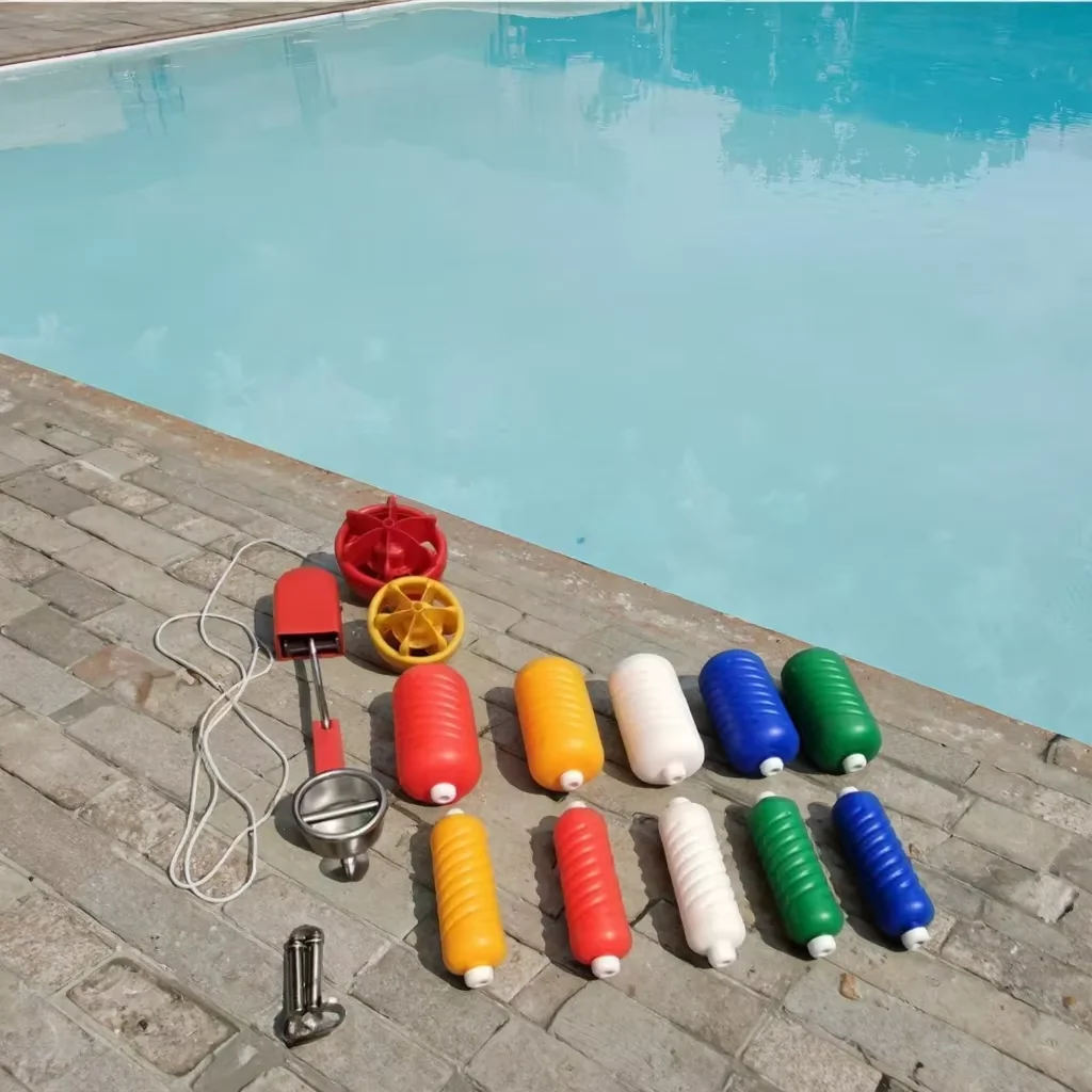 

Six-Edge Swimming Pool Lane Line 12cm & 15cm Plastic Pool Floats & Ropes Pool Tools & Accessories