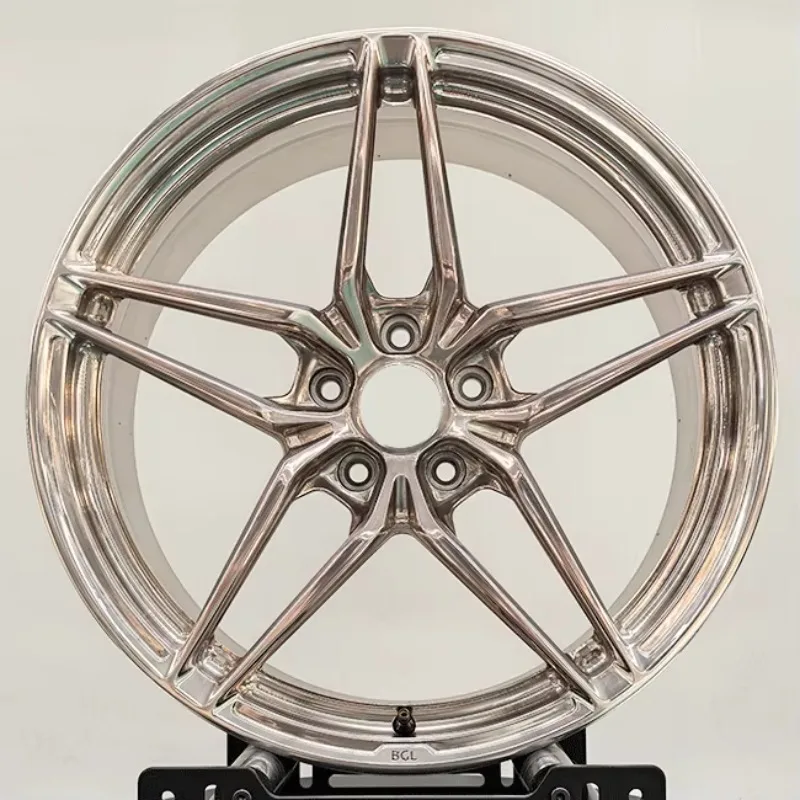 20-21 بوصة قسط مصقول البرونزية سبائك الألومنيوم محور عجلات مزورة 5*120 تصميم متعدد المتحدث 35 مللي متر ET لسيارات الركاب جديد #5