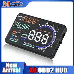 OBD2 for HUD Car Head Up Display Digital Speedometer Windshield Speed Projector Speeding Water Temp RPM Alarm Fuel consumption