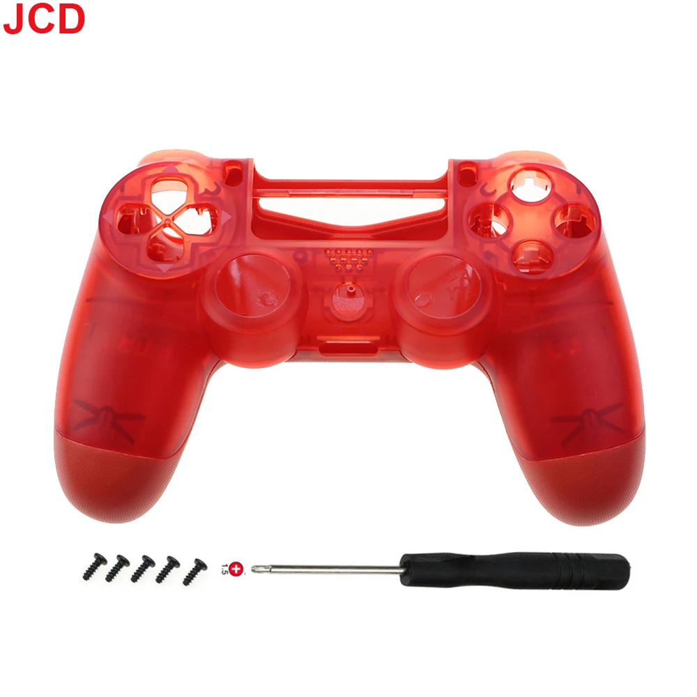 JCD-frente e traseira caixa Shell Case para PS4, JDM-050, JDM-055, JDS 055, controlador JDS 050, moldura interna, porta-chaves, suporte, moldura interna