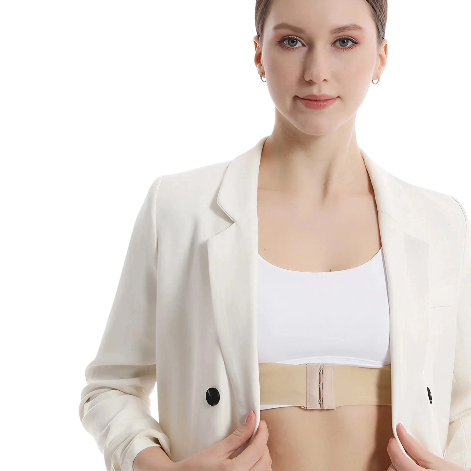 Back Pain Relief Posture Corrector for Women Adjustable Chest Support Belt with Magnetic Stones Posture Correction for Yoga Work