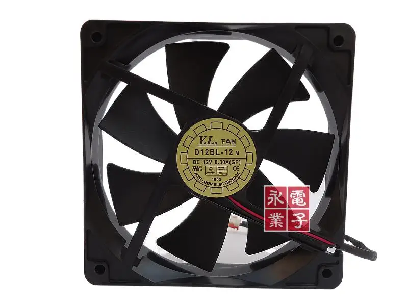

Yate Loon D12BL-12 12025 12 В 0,30 А 12 см 120*120 25 мм Вентилятор охлаждения корпуса