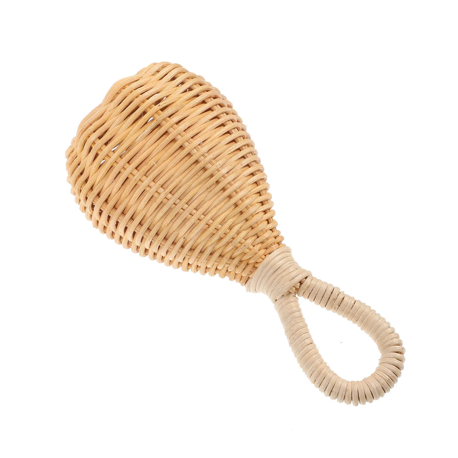 

Woven Rattan Baby Hand Pear Shaped Infant Music Lightweight Easy Grasp Soothing Bell Sound Promotes Coordination