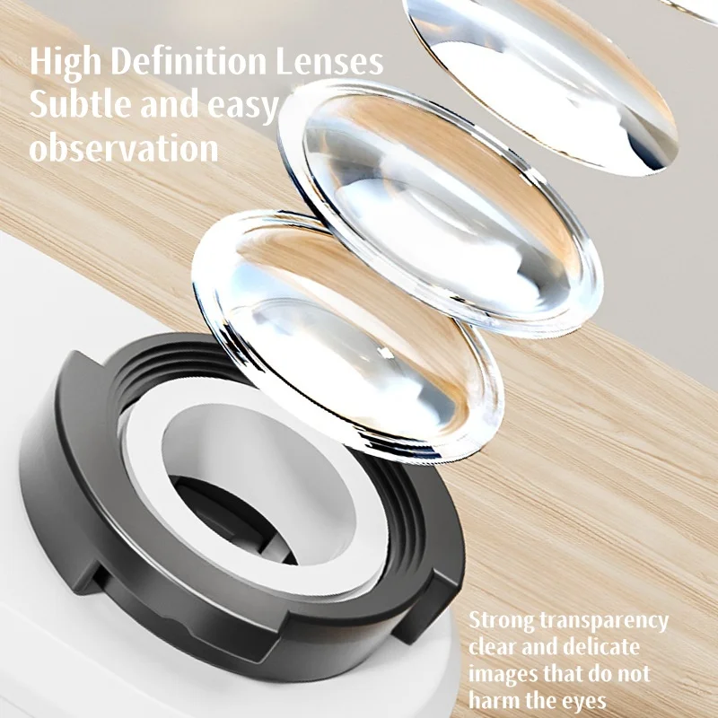 1pc 60X Mini Optical Microscope with Mobile Phone Clip for Observing Plants Currency Printing Handheld Portable Puzzle Toy Gifts