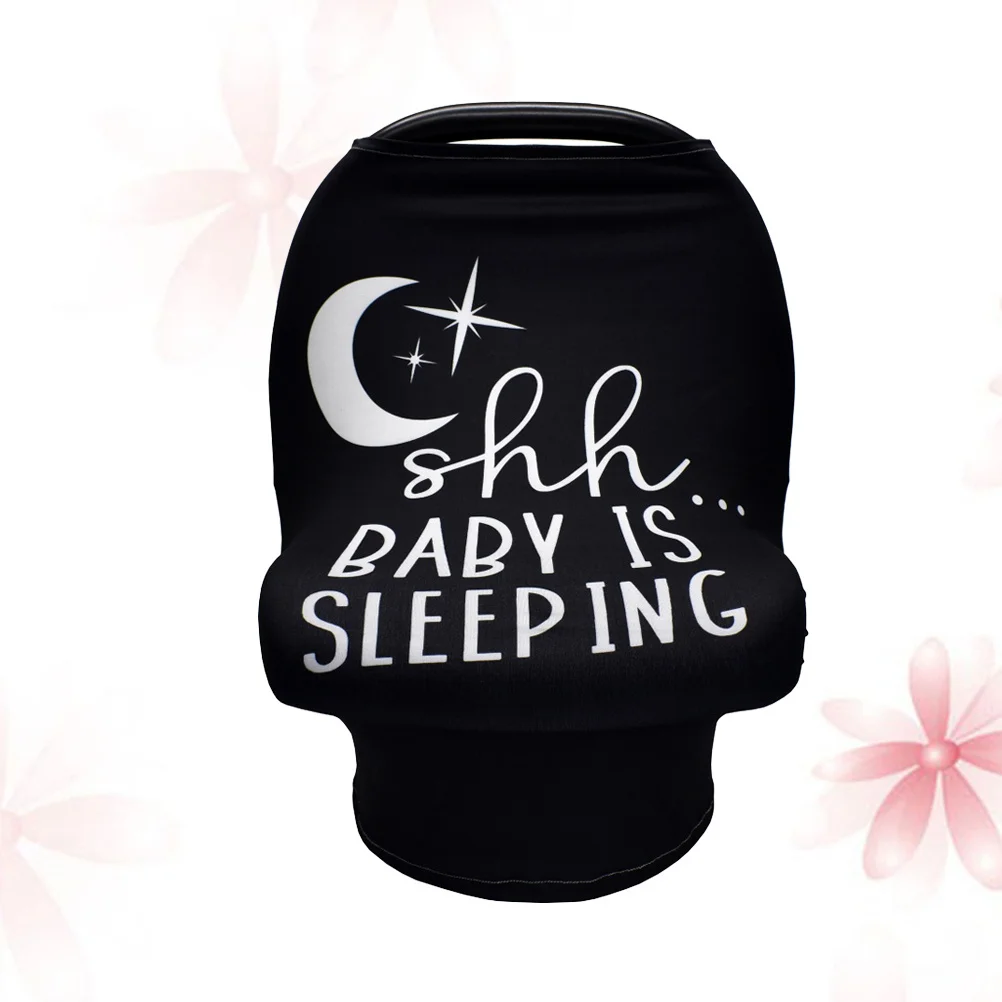 

Чехол для кормления, защита для детского сиденья, многофункциональный шарф, коляска, автомобильный козырек, легкий дышащий чехол, черный