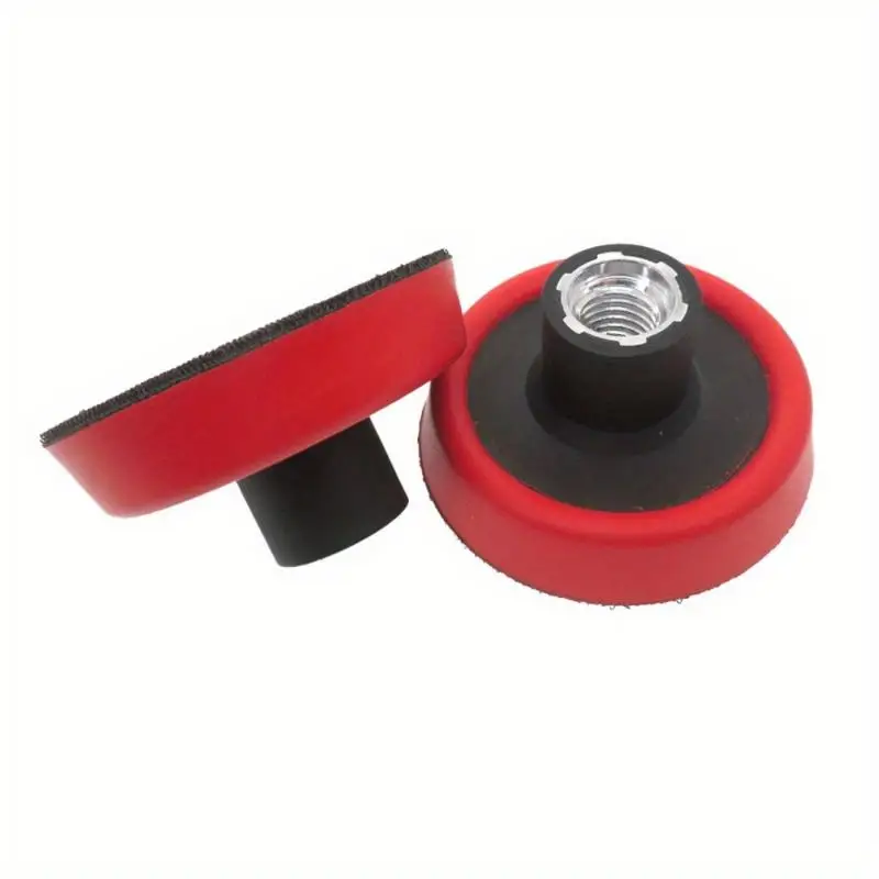 3 Electric Red Inner Teeth Polishing Disc Self Adhesive Velvet Sandpaper Backed Disc