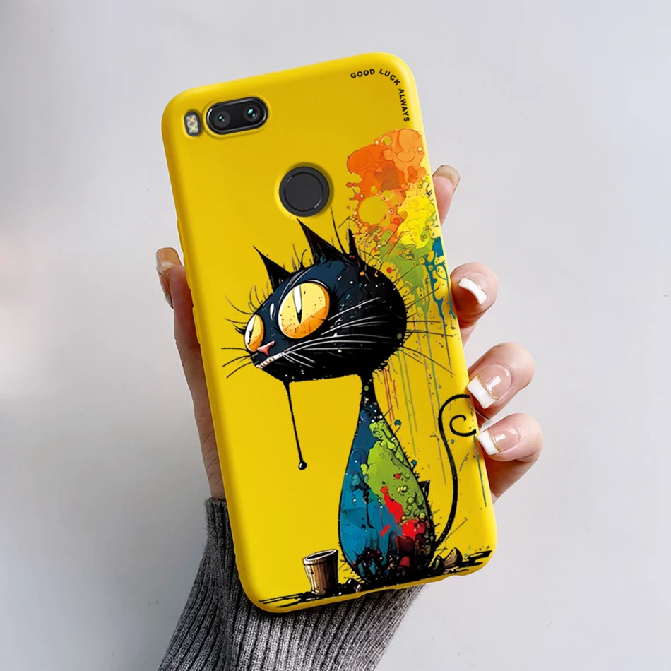 Para Xiaomi Mi A1 funda Xiaomi Mi 5x lindo oso rana de dibujos animados silicona suave TPU teléfono contraportada parachoques para Xiaomi MiA1 Mi5X Fundas